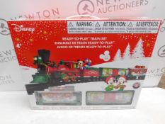 1 BOXED DISNEY MICKEY MOUSE TRAIN SET WITH LIGHTS & SOUNDS (4+ YEARS) RRP Â£79