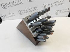 1 HENCKELS MODERNIST 20-PIECE SELF-SHARPENING KNIFE BLOCK SET RRP Â£249