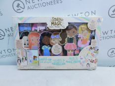 1 BOXED STORY MAGIC WOODEN DRESS UP DOLLS PLAYSET RRP Â£29
