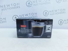 1 BOXED SET OF BODUM DOUBLE WALLED GLASS MUGS RRP Â£34.99