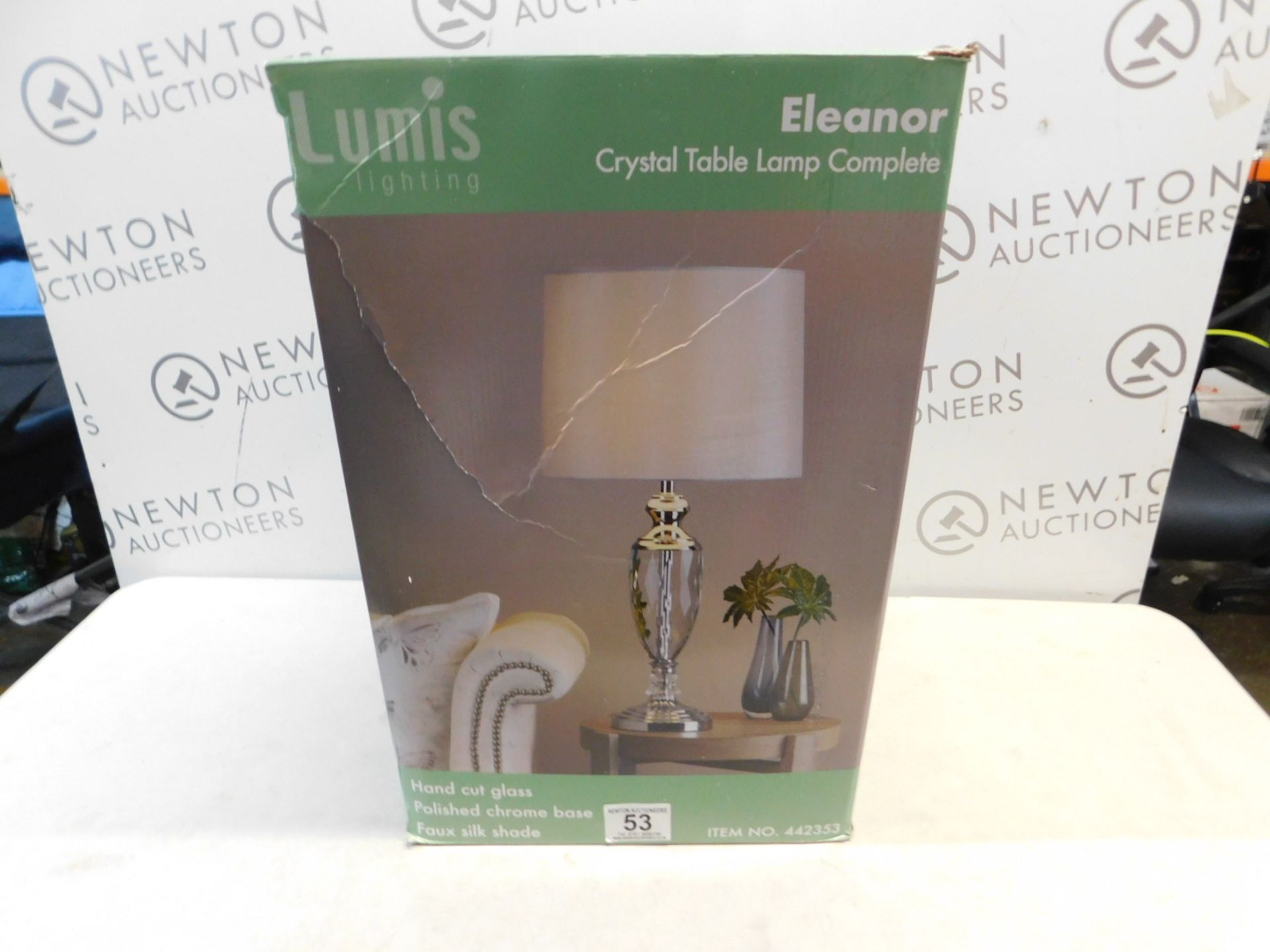 1 BOXED LUMIS LIGHTING ELEANOR CRYSTAL TABLE LAMP RRP Â£79