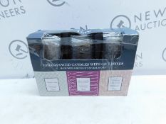 1 BOXED PACK OF 3 TORC VARIETY FRAGRANCED CANDLES WITH GIFT BOXES RRP Â£39.99