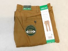 1 BRAND NEW MENS JACHS NEW YORK BOWIE CHINO SIZE 38 X 32 RRP Â£19