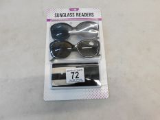 1 BRAND NEW PACK OF SUNGLASS READERS IN +1.50 STRENGTH RRP Â£19.99