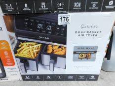 1 BOXED SUR LA TABLE DUAL BASKET AIR FRYER, 7.6L RRP Â£129