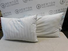 1 SET OF 2 HOTEL GRAND DOUBLE TOP GOOSE FEATHER & GOOSE DOWN PILLOWS RRP Â£29.99