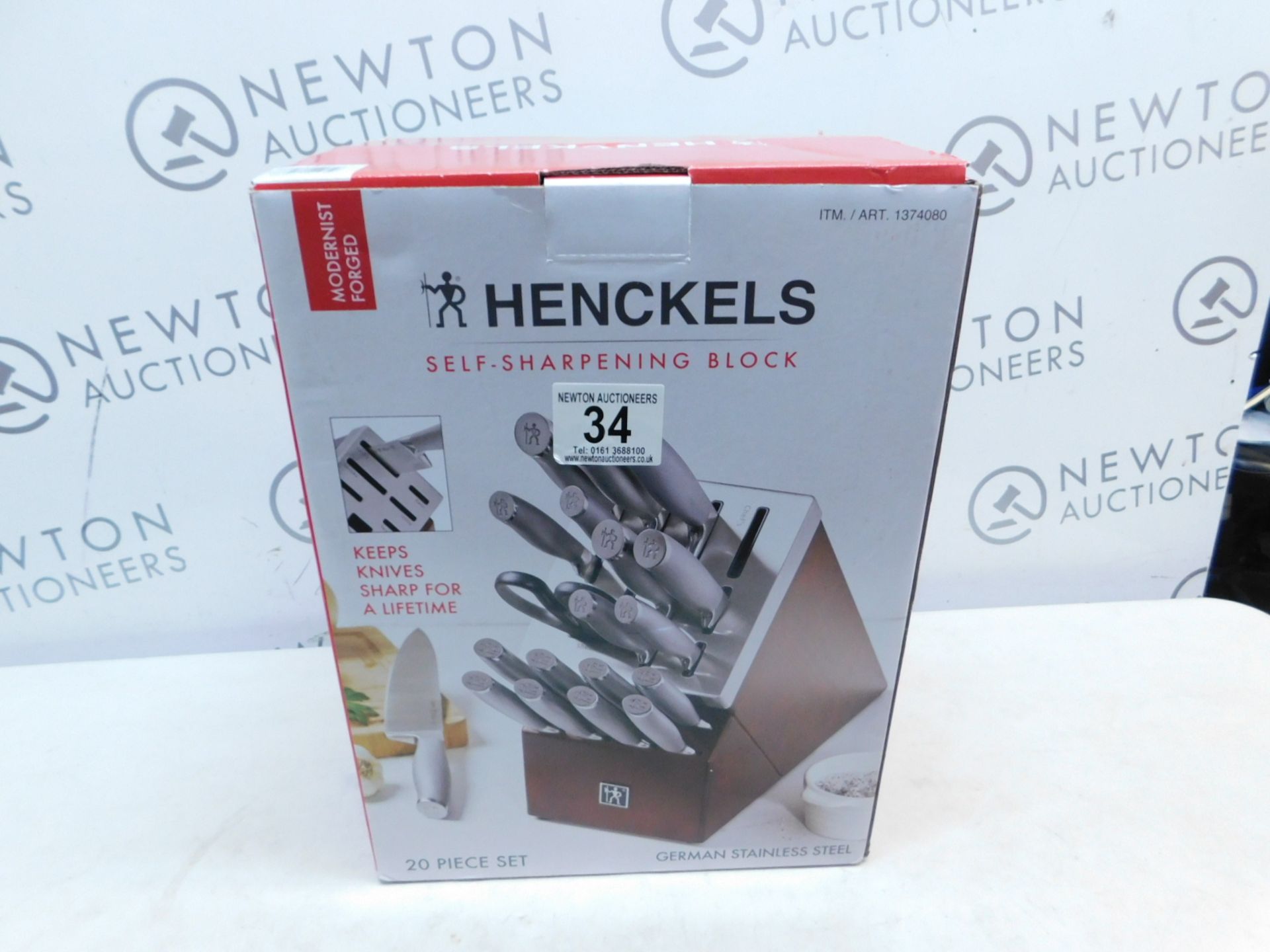 1 BOXED HENCKELS MODERNIST 20-PIECE SELF-SHARPENING KNIFE BLOCK SET RRP Â£249