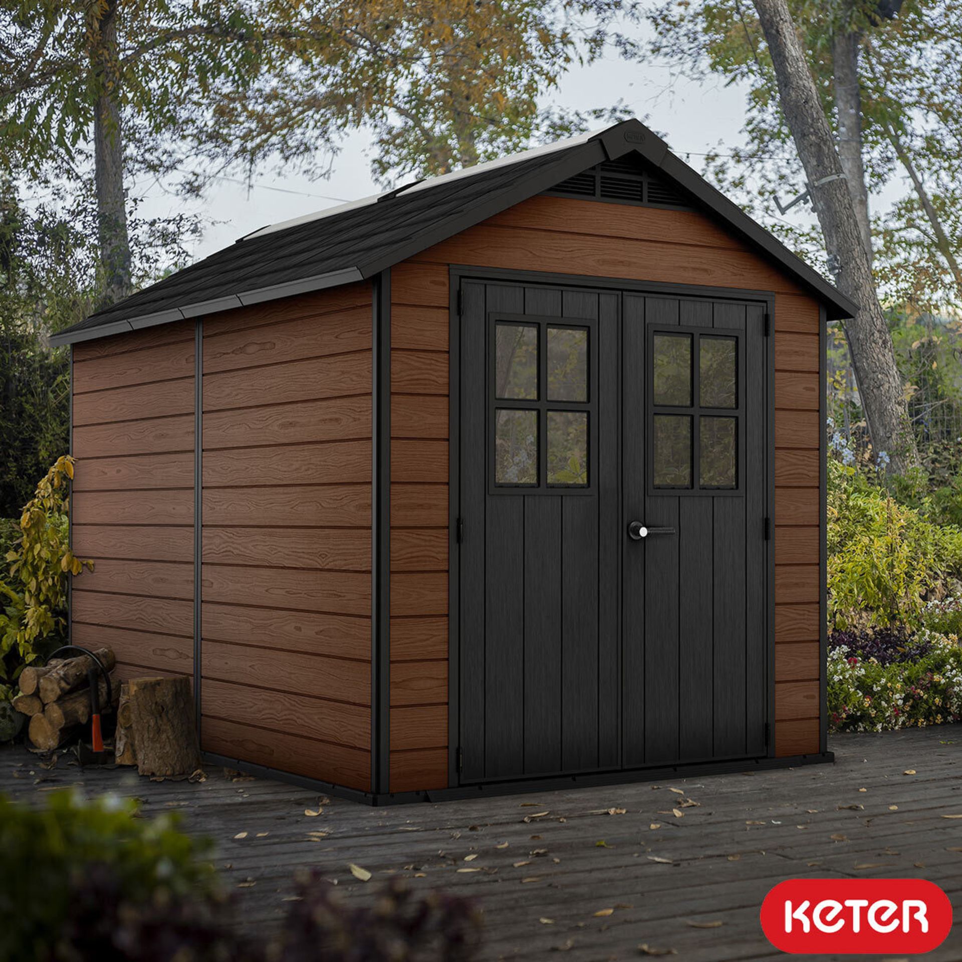 1 KETER NEWTON 7FT 6" X 11FT (2.3 X 3.5M) STORAGE SHED RRP Â£1499 ( PICTURES FOR ILLUSTRATION