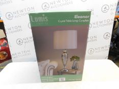 1 BOXED LUMIS ELANOR CRYSTAL TABLE LAMP RRP Â£79