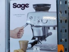 1 BOXED SAGE THE BARISTA EXPRESS IMPRESS BEAN TO CUP COFFEE MACHINE SES876BSS4GUK1 RRP Â£749 (POWERS