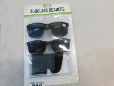 1 PACK OF SUN READER READING GLASSES IN STRENGTH +2.00 RRP Â£19.99