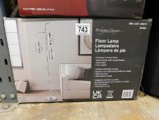 1 BOXED BRIDGEPORT DESIGNS 3 ARM FLOOR LAMP RRP Â£129.99