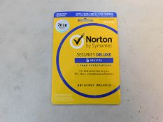 1 BRAND NEW SEALED NORTON INTERNET SECURITY DELUXE RRP Â£29.99