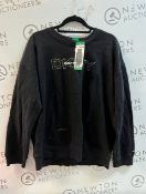 1 LADIES DKNY SPORT JUMPER IN BLACK SIZE XL RRP Â£24.99