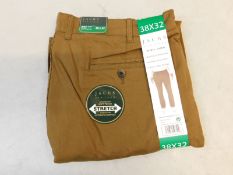 1 BRAND NEW MENS JACHS NEW YORK BOWIE CHINO SIZE 38 X 32 RRP Â£19