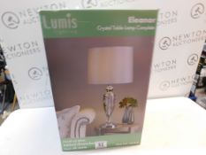 1 BOXED LUMIS ELANOR CRYSTAL TABLE LAMP RRP Â£79