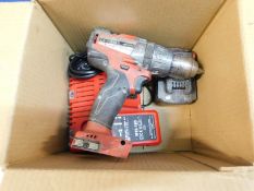 1 MILWAUKEE M18FPD FUEL PERCUSSION DRILL WITH BATTERY AND CHARGER RRP Â£149