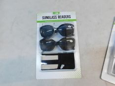 1 PACK OF SUN READER READING GLASSES IN STRENGTH +2.00 RRP Â£19.99