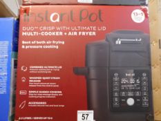 1 BOXED INSTANT POT GOURMET CRISP ULTIMATE 13-IN-1 PRESSURE COOKER & AIR FRYER, 6.2L RRP Â£199