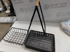 1 MESA 2 TIER A-FRAME MESH WOVEN BASKET RRP Ã‚Â£29.99