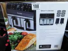 1 BOXED SUR LA TABLE DUAL BASKET AIR FRYER, 7.6L RRP Â£129