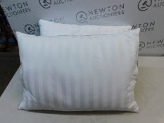 1 SET OF 2 HOTEL GRAND DOUBLE TOP GOOSE FEATHER & GOOSE DOWN PILLOWS RRP Ã‚Â£29.99