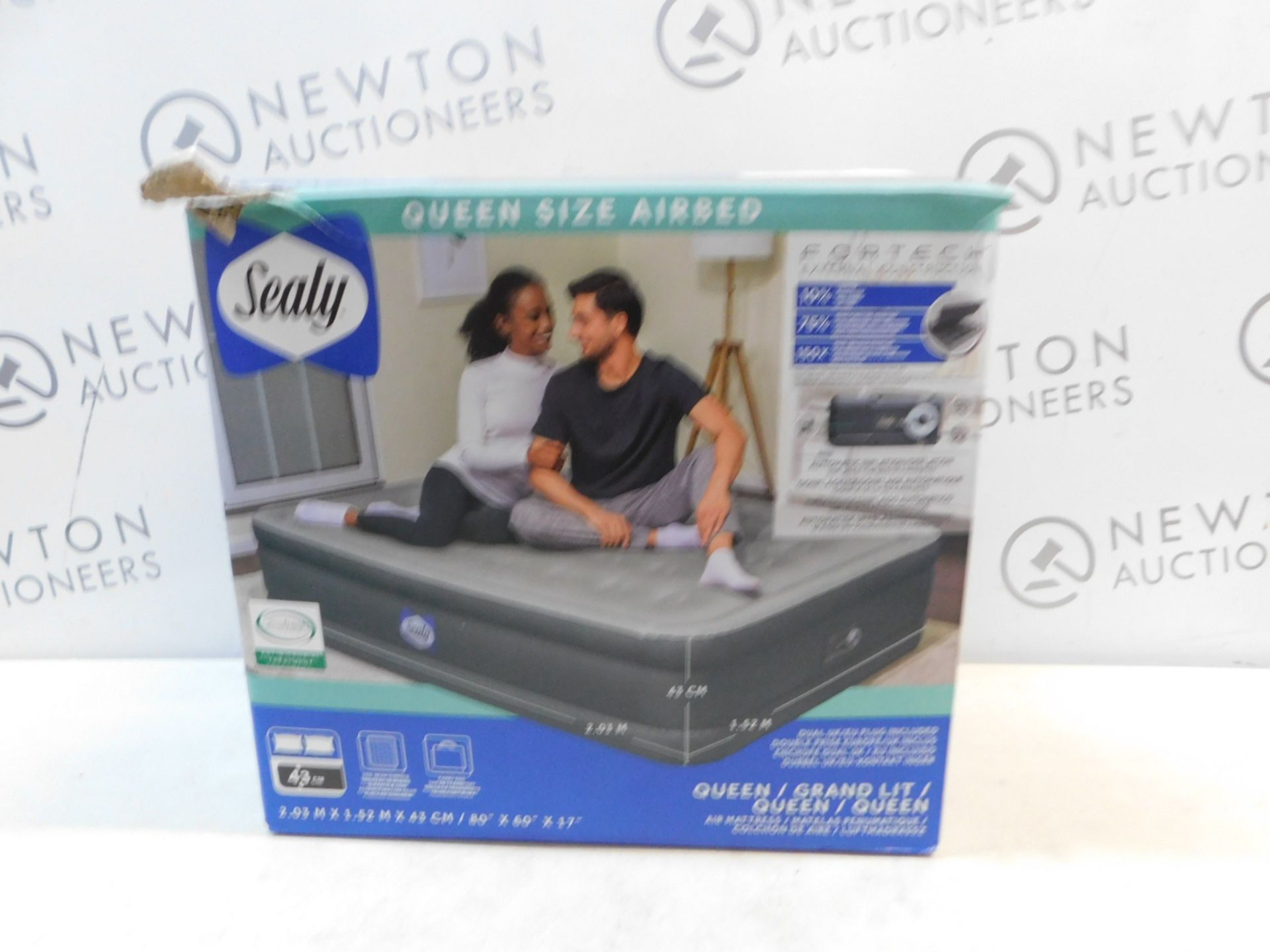 1 BOXED SEALY FORTECH AIRBED WITH BUILT-IN PUMP RRP Â£69