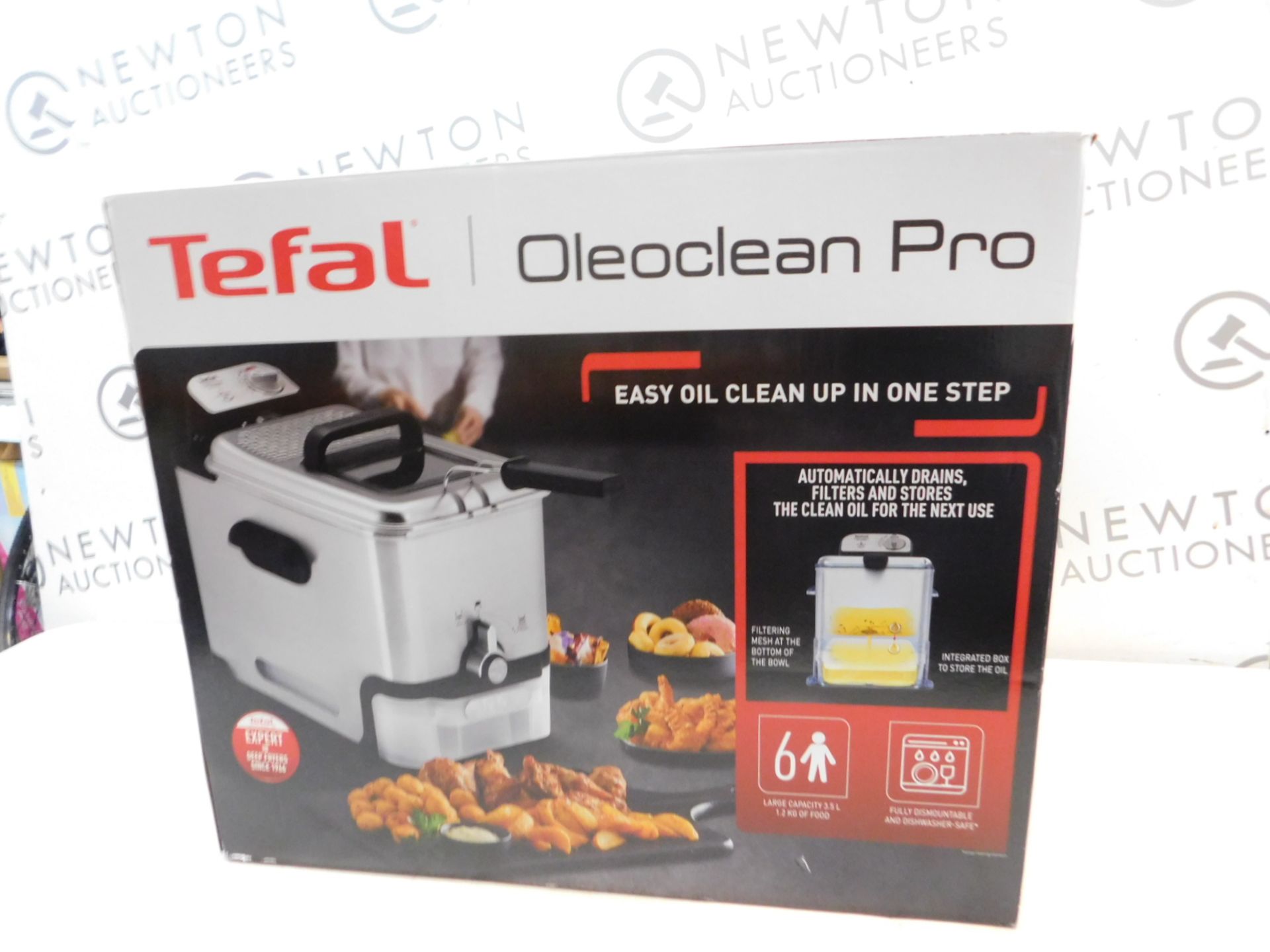 1 BOXED TEFAL FR8040 OLEOCLEAN PRO INOX & DESIGN DEEP FRYER RRP Â£129.99