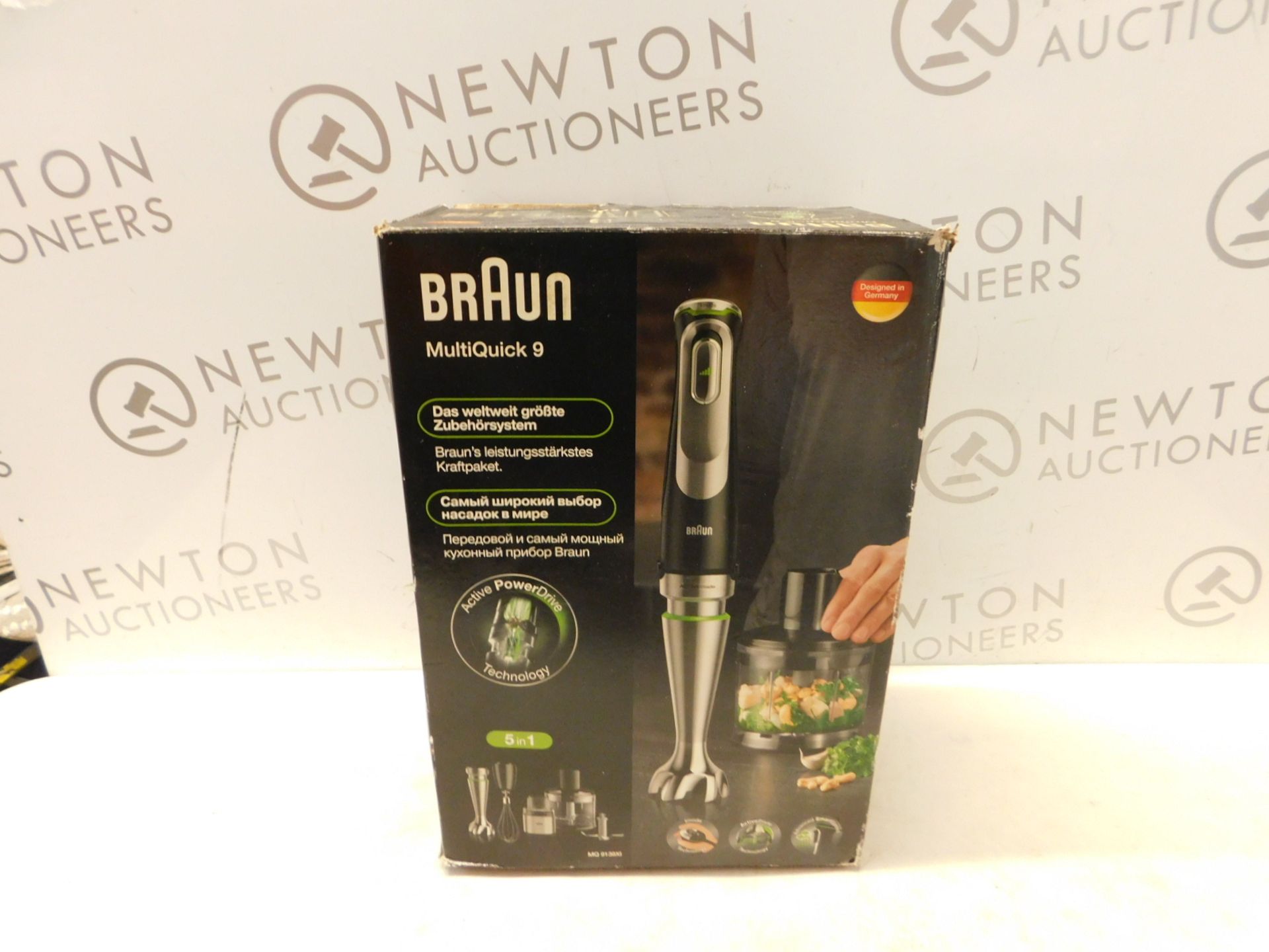 1 BOXED BRAUN MULTIQUICK 9 MQ9087X MIXER PATISSERIE WITH ACCESSORIES RRP Â£112.99