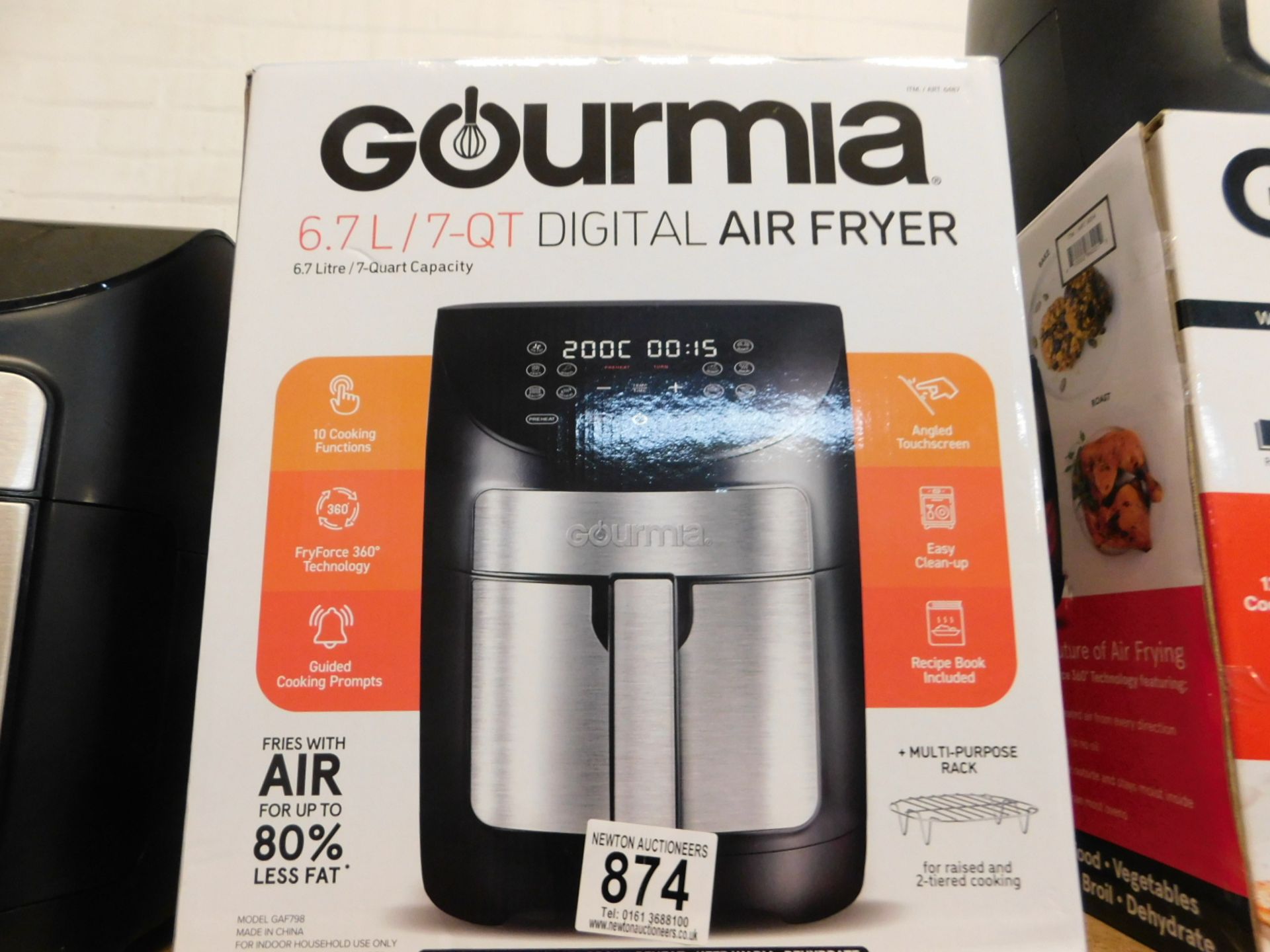 1 BOXED GOURMIA 6.7L DIGITAL AIR FRYER RRP Â£89.99