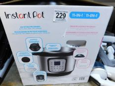 1 BOXED INSTANT POT GOURMET CRISP 11-IN-1, 7.6L PRESSURE COOKER & AIRFRYER RRP Â£199