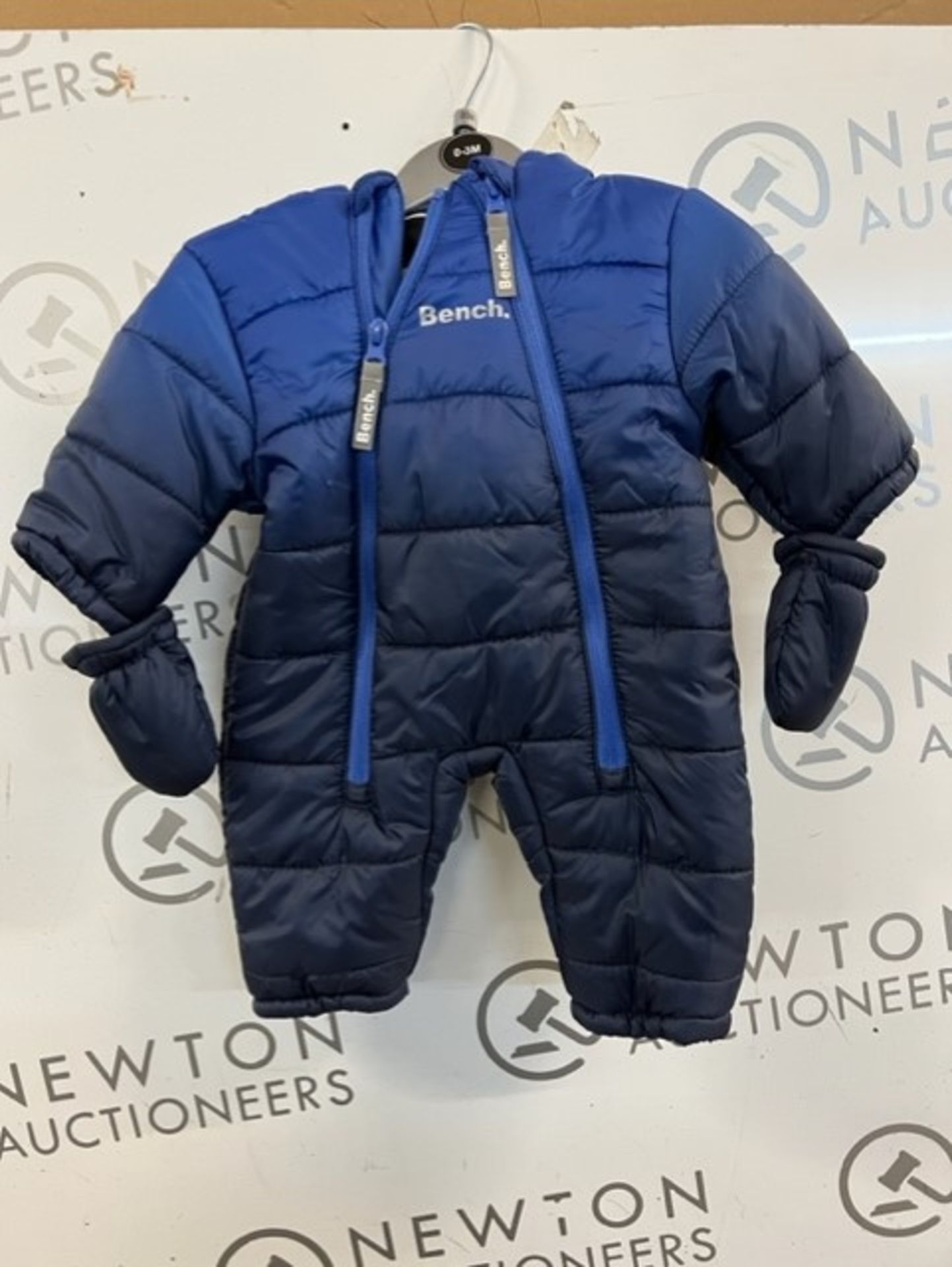 1 BRAND NEW BENCH BABY SNOWSUIT BLUE SIZE 0-3M RRP Â£29