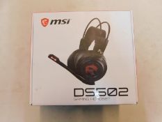 1 BOXED MSI DS502 GAMING HEADSET RRP Â£59.99