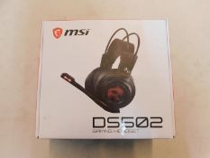 1 BOXED MSI DS502 GAMING HEADSET RRP Â£59.99