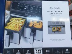 1 BOXED SUR LA TABLE DUAL BASKET AIR FRYER, 7.6L RRP Â£129