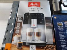 1 BOXED MELITTA F83/0-101 BARISTA T SMART SILVER BEAN TO CUP COFFEE MACHINE RRP Â£1049.99