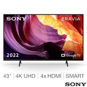 1 SONY BRAVIA KD43X80K (2022) LED HDR 4K ULTRA HD SMART GOOGLE TV, 43 INCH WITH YOUVIEW/FREESAT HD &