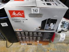 1 BOXED MELITTA BARISTA T SMART BLACK BEAN TO CUP COFFEE MACHINE F83/0-102 RRP Â£699.99