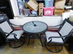 1 AGIO 3 PIECE SLING BISTRO CAFE SET RRP 699