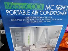 1 BOXED MEACO MEACOCOOL 9K BTU PORTABLE AIR CONDITIONER & HEATER RRP Â£399
