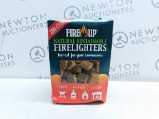 1 BOXED FIRE UP NATURAL SUSTAINABLE FIRELIGHTERS RRP Â£11.99