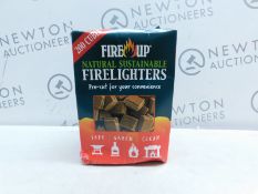 1 BOXED FIRE UP NATURAL SUSTAINABLE FIRELIGHTERS RRP Â£11.99