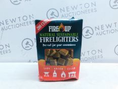 1 BOXED FIRE UP NATURAL SUSTAINABLE FIRELIGHTERS RRP Â£11.99