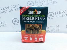 1 BOXED FIRE UP NATURAL SUSTAINABLE FIRELIGHTERS RRP Â£11.99