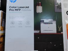 1 BOXED HP COLOR LASERJET PRO MFP M283FDW ALL-IN-ONE WIRELESS LASER PRINTER WITH FAX RRP Â£399