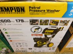 1 BOXED CHAMPION 2600 PSI PETROL HIGH PRESSURE WASHER RRP Â£499