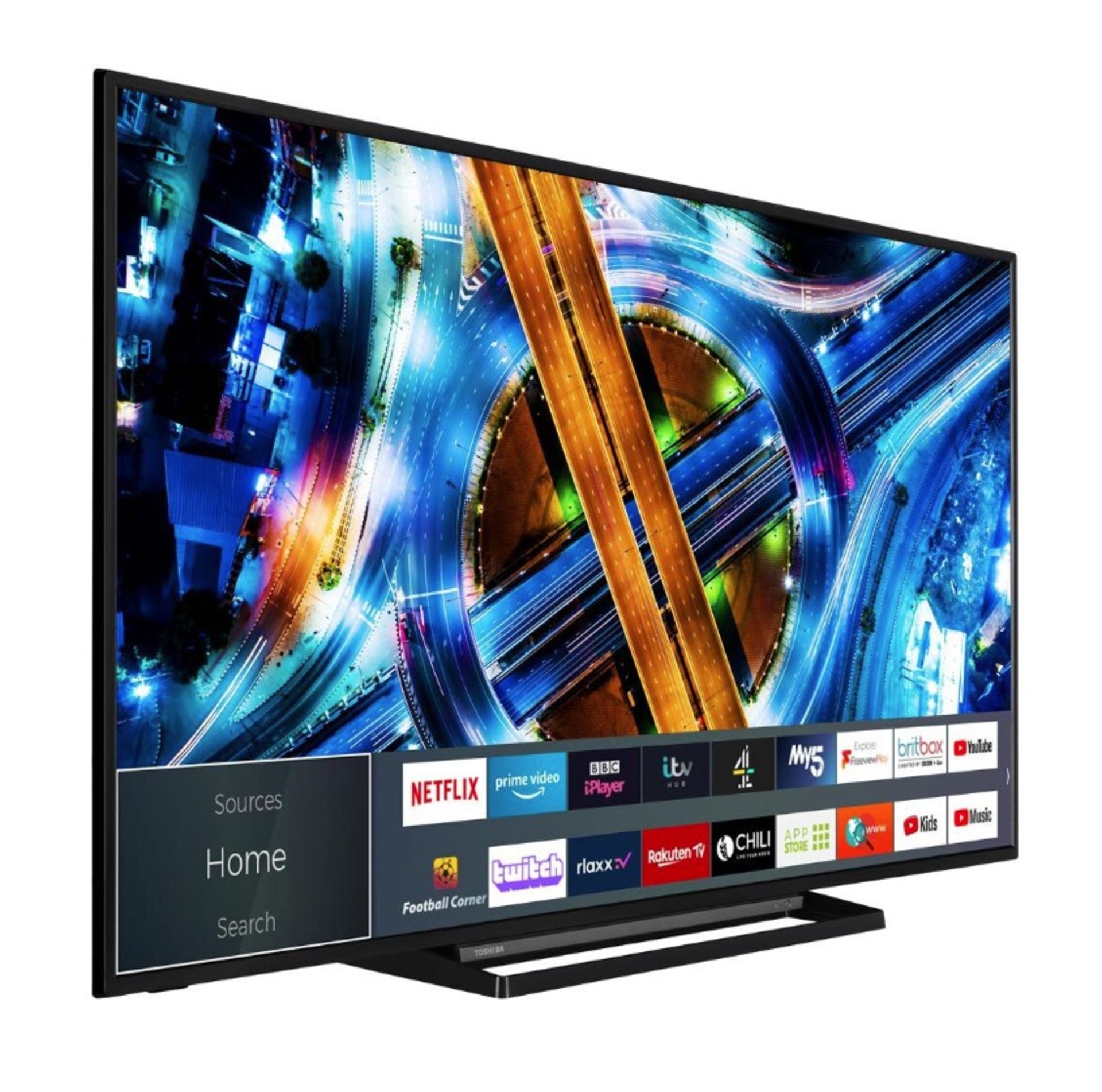 1 BOXED TOSHIBA 55UL2063DB 55-INCH SMART 4K ULTRA-HD LED TV WITH STAND AND REMOTE Â£349 (WORKING)