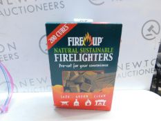 1 BOXED FIRE UP NATURAL SUSTAINABLE FIRELIGHTERS RRP Â£11.99