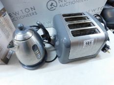 1 DUALIT CLASSIC 1.7L KETTLE & 4 SLOT TOASTER SET IN CHARCOAL RRP Â£249