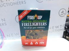 1 BOXED FIRE UP NATURAL SUSTAINABLE FIRELIGHTERS RRP Â£11.99